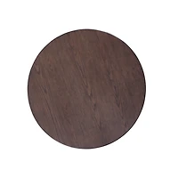 Brown Matte Round Accent Table