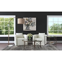 Gold Antique Nesting Coffee Tables, Set of 2