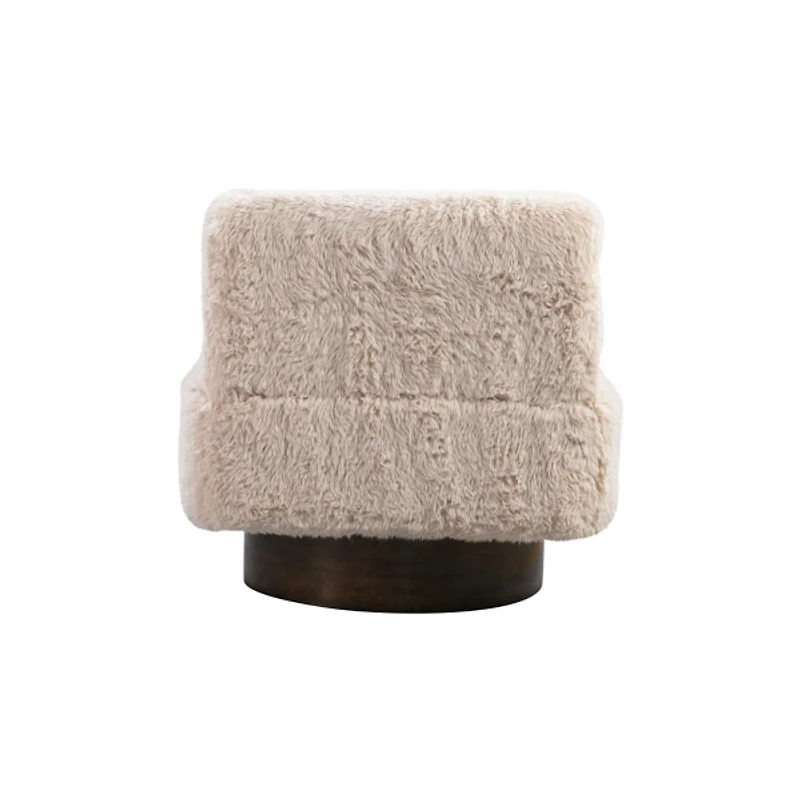 Beige Amaya Swivel Accent Chair