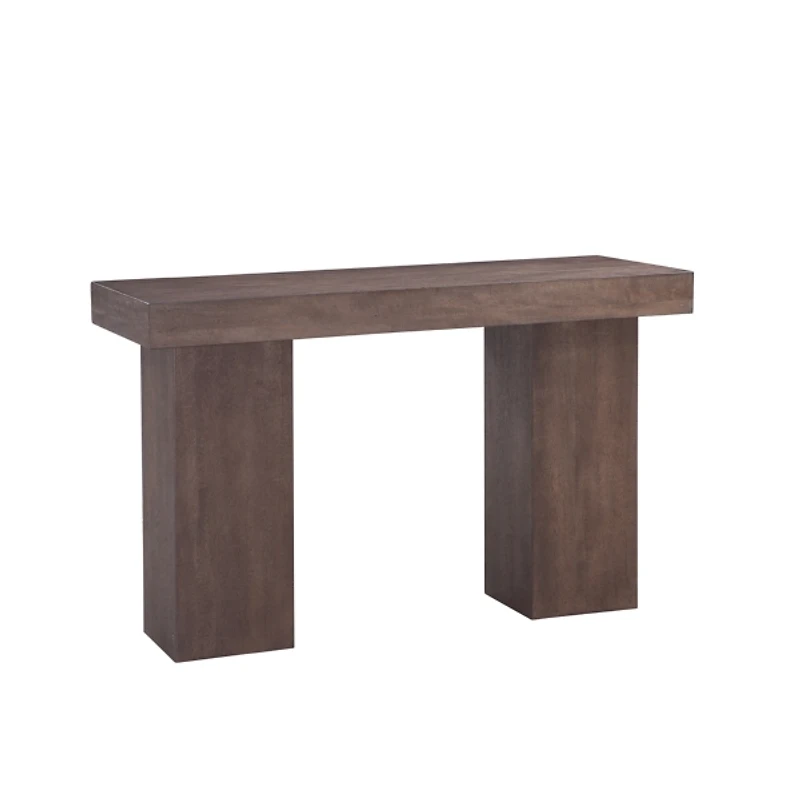 Brown Rectangle Padula Console Table