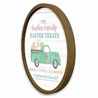 Easter Treats Truck Personalized Wall Plaque
