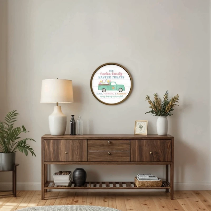 Easter Treats Truck Personalized Wall Plaque