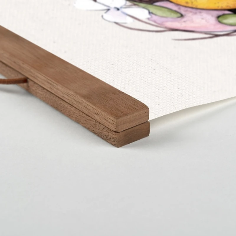 Egg Wreath Personalized Monogram Hanging Canvas