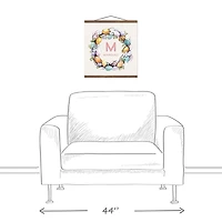 Egg Wreath Personalized Monogram Hanging Canvas