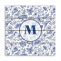 Navy Bunny Personalized Monogram Wall Plaque