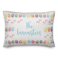 Eggs and Paws Personalized Indoor/Outdoor Pillow