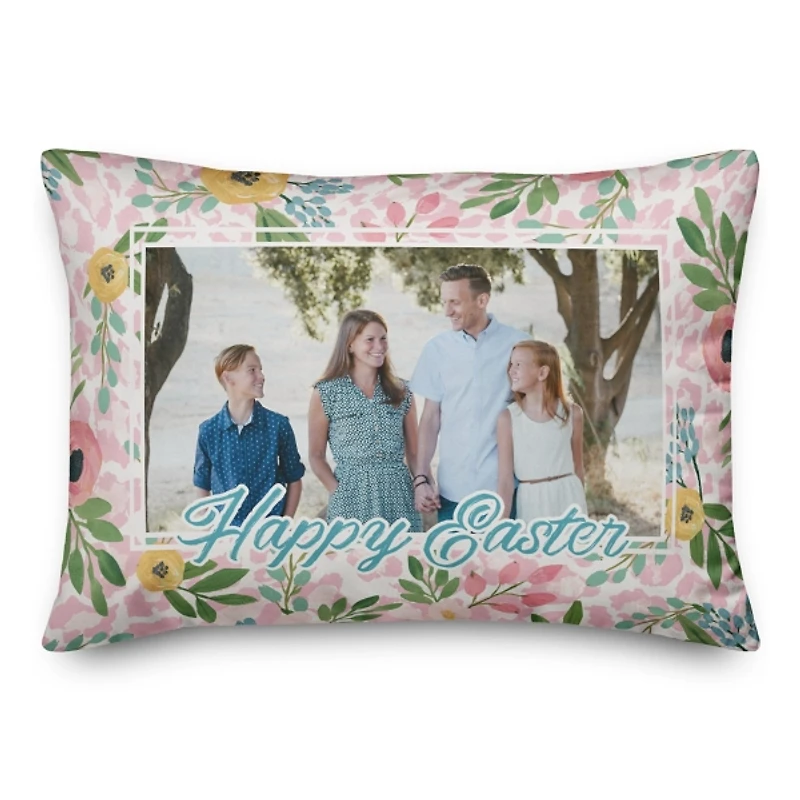 Easter Personalized Photo Indoor/Outdoor Pillow
