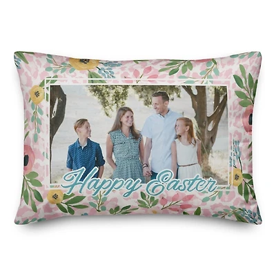 Easter Personalized Photo Indoor/Outdoor Pillow
