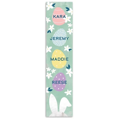 Named Easter Eggs Personalized Porch Board