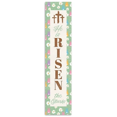 He is Risen Personalized Porch Board