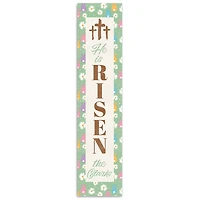 He is Risen Personalized Porch Board
