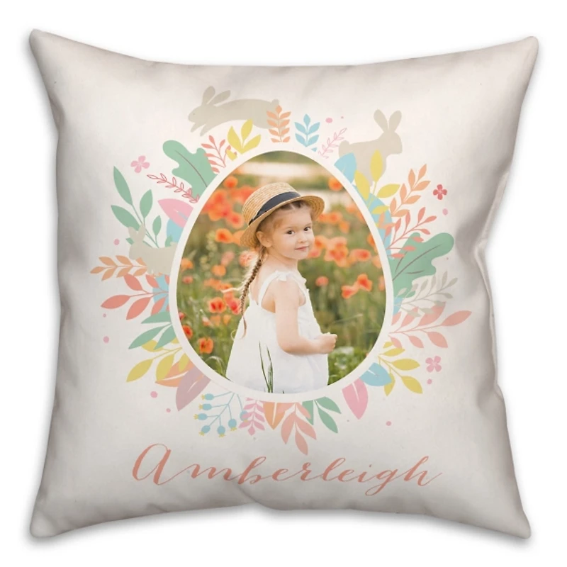 Personalized Photo Easter Egg Pillow