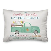 Personalized Easter Treats Truck Pillow