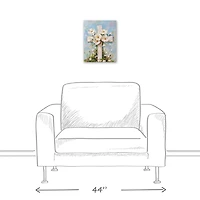 Pastel Painted Cross Canvas Art Print