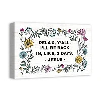 Floral Relax Canvas Art Print