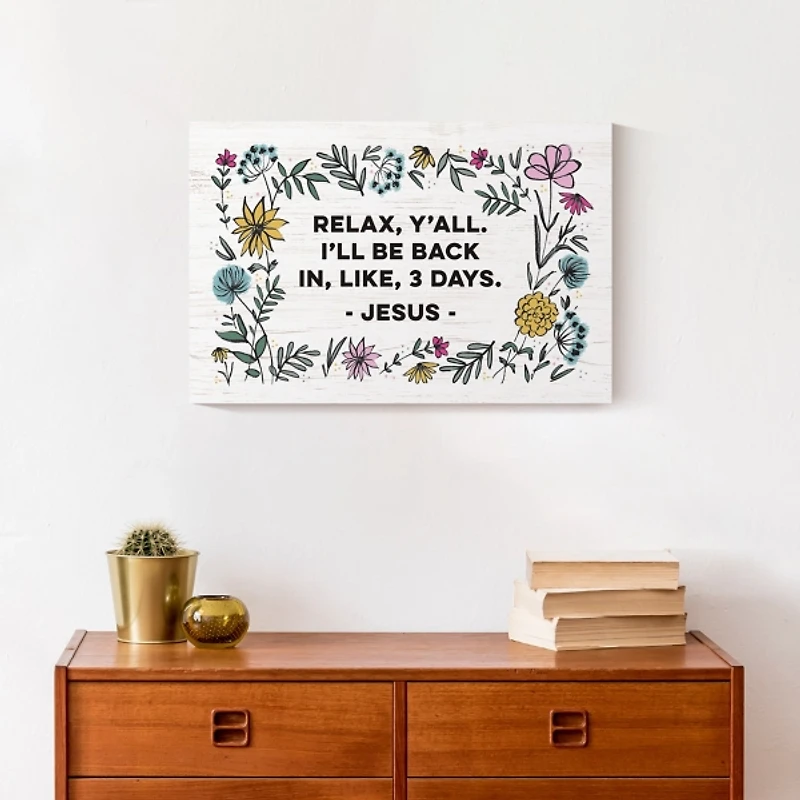 Floral Relax Canvas Art Print