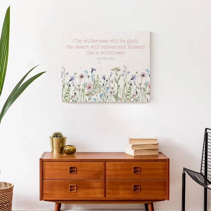 Blossom Like a Wildflower Canvas Art Print