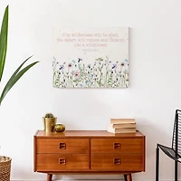 Blossom Like a Wildflower Canvas Art Print