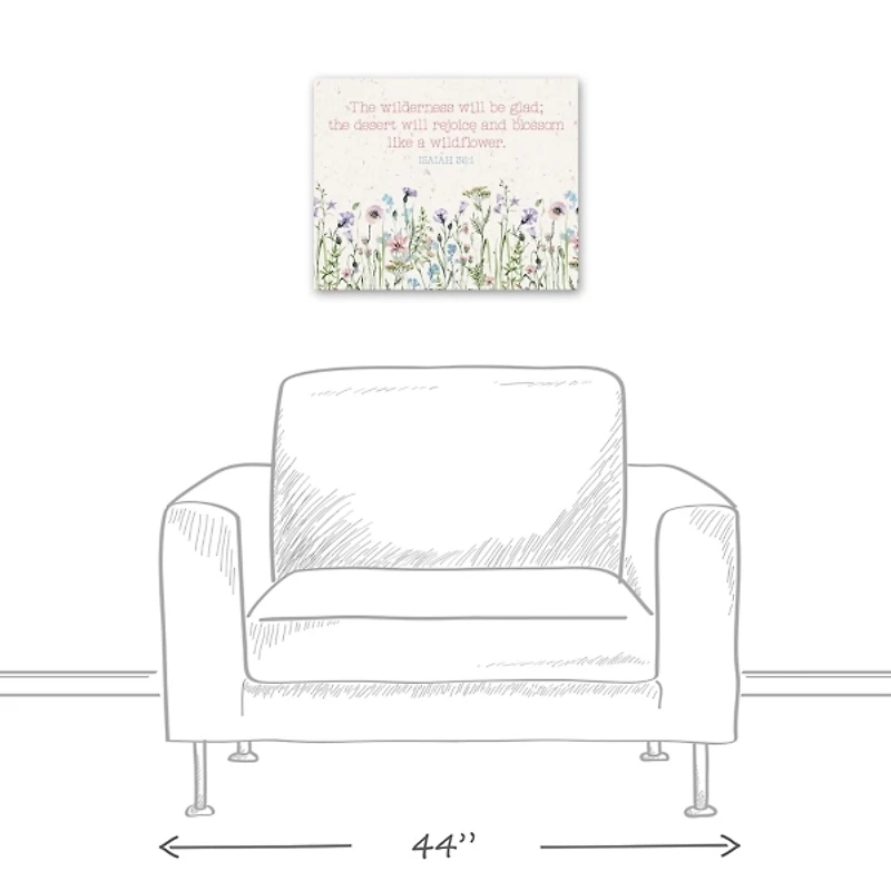 Blossom Like a Wildflower Canvas Art Print