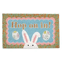 Hop On In Bunny Ears Doormat