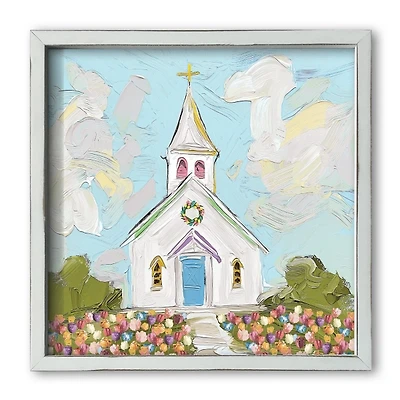 Colorful Painty Church I Framed Art Print