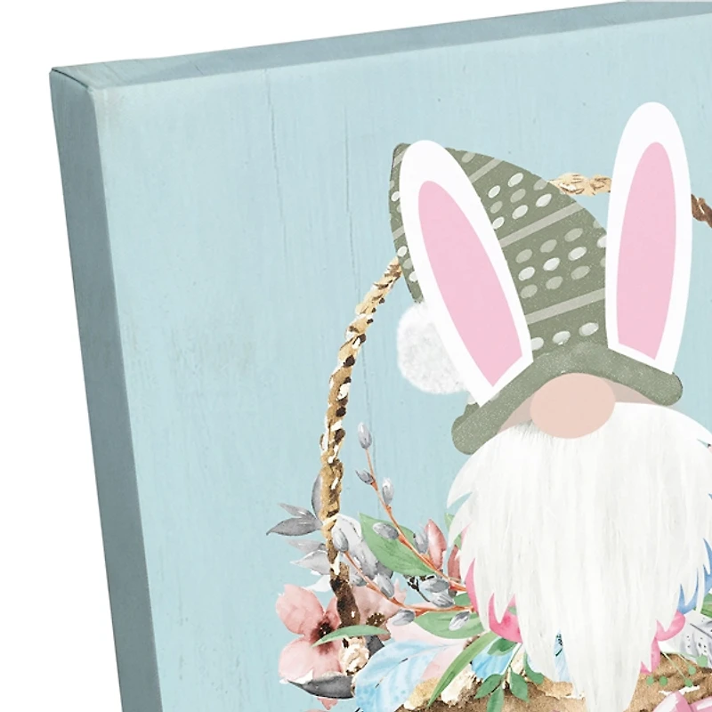 Hoppy Easter Every Bunny Gnome Canvas Art Print