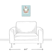 Hoppy Easter Every Bunny Gnome Canvas Art Print