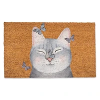 Cat with Butterflies Doormat