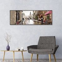 Milano Café Framed Canvas Art Print