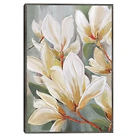 Magnolia Morning Framed Canvas Art Print