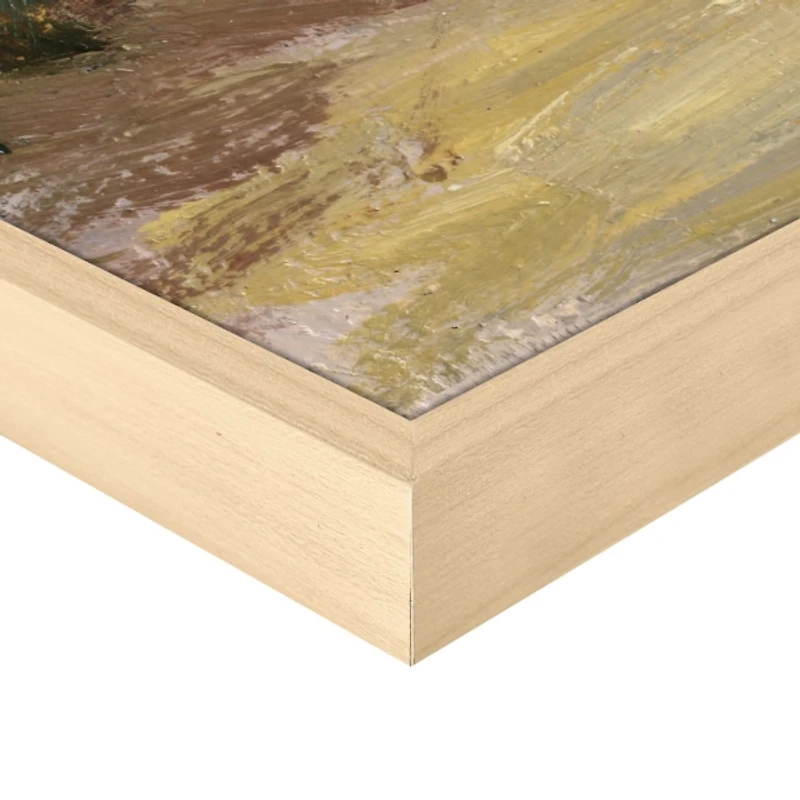 Fall's Golden Fields Framed Canvas Art Print