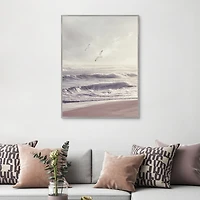 Wind and Sea Framed Canvas Art Print
