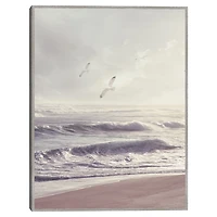Wind and Sea Framed Canvas Art Print