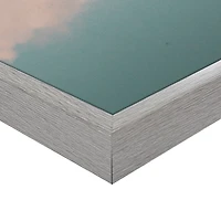 Turquoise Lake Framed Canvas Art Print