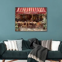 Al Fresco Bistro Framed Canvas Art Print