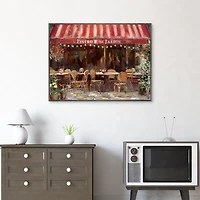 Al Fresco Bistro Framed Canvas Art Print