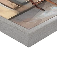 Al Fresco Cafe Framed Canvas Art Print