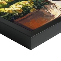 Al Fresco Trattoria Framed Canvas Art Print