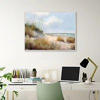 Late Day Dune Framed Canvas Art Print