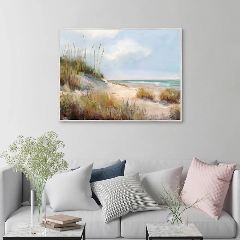 Late Day Dune Framed Canvas Art Print