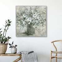 Farmhouse Blues Framed Canvas Art Print