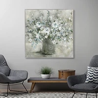 Farmhouse Blues Framed Canvas Art Print
