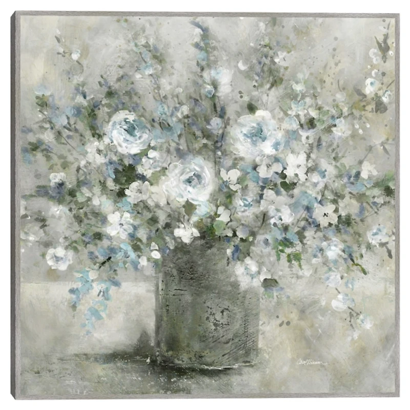 Farmhouse Blues Framed Canvas Art Print