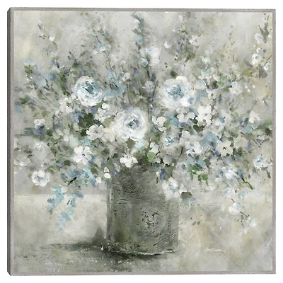 Farmhouse Blues Framed Canvas Art Print