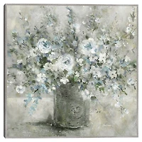 Farmhouse Blues Framed Canvas Art Print