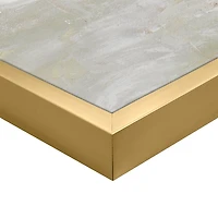 Crashing Waves Abstract Framed Canvas Art Print