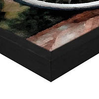 Bike in Paris Framed Canvas Art Print