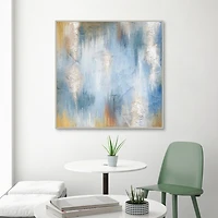 Blue Allure Framed Canvas Art