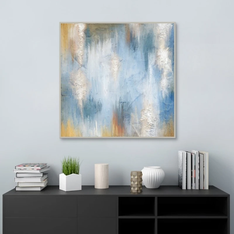 Blue Allure Framed Canvas Art