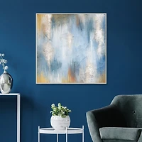Blue Allure Framed Canvas Art